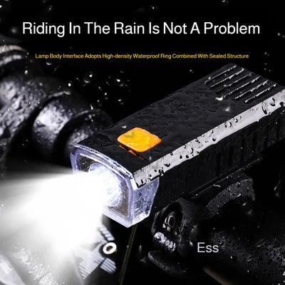 Mountain bike headlight mountain bike riding rainproof night riding headlight rechargeable mountain bike light