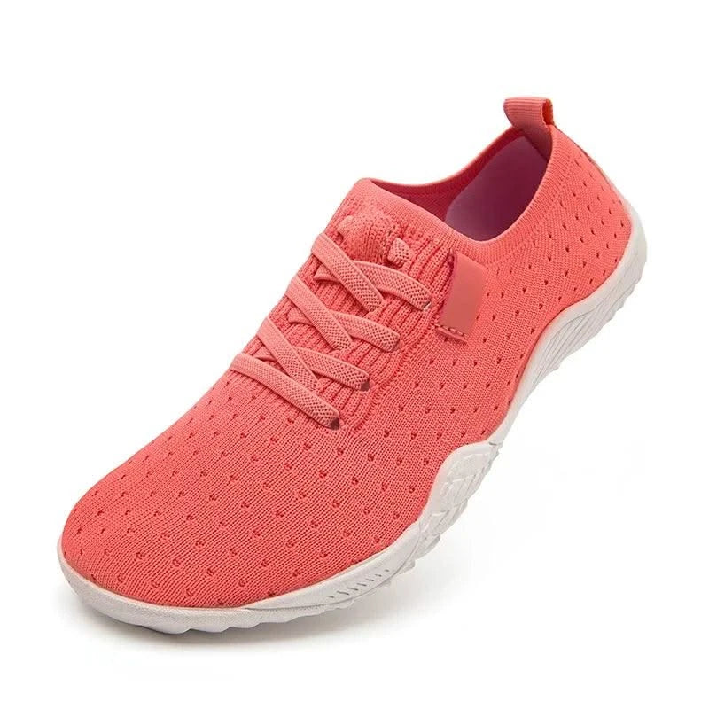 Women's Wide Toe Shoes Barefoot Inspired Sneakers Anti Slip Soft Sole Casual Walking Footwear Lightweight Comfortable Design