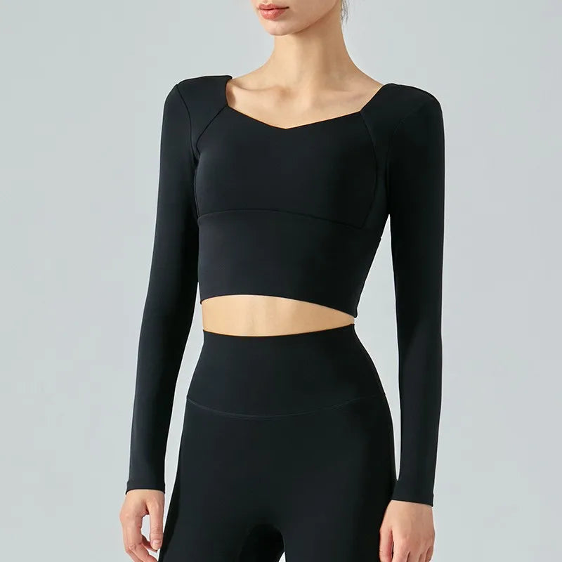 Women's Long Sleeve Seamless Fitness Top