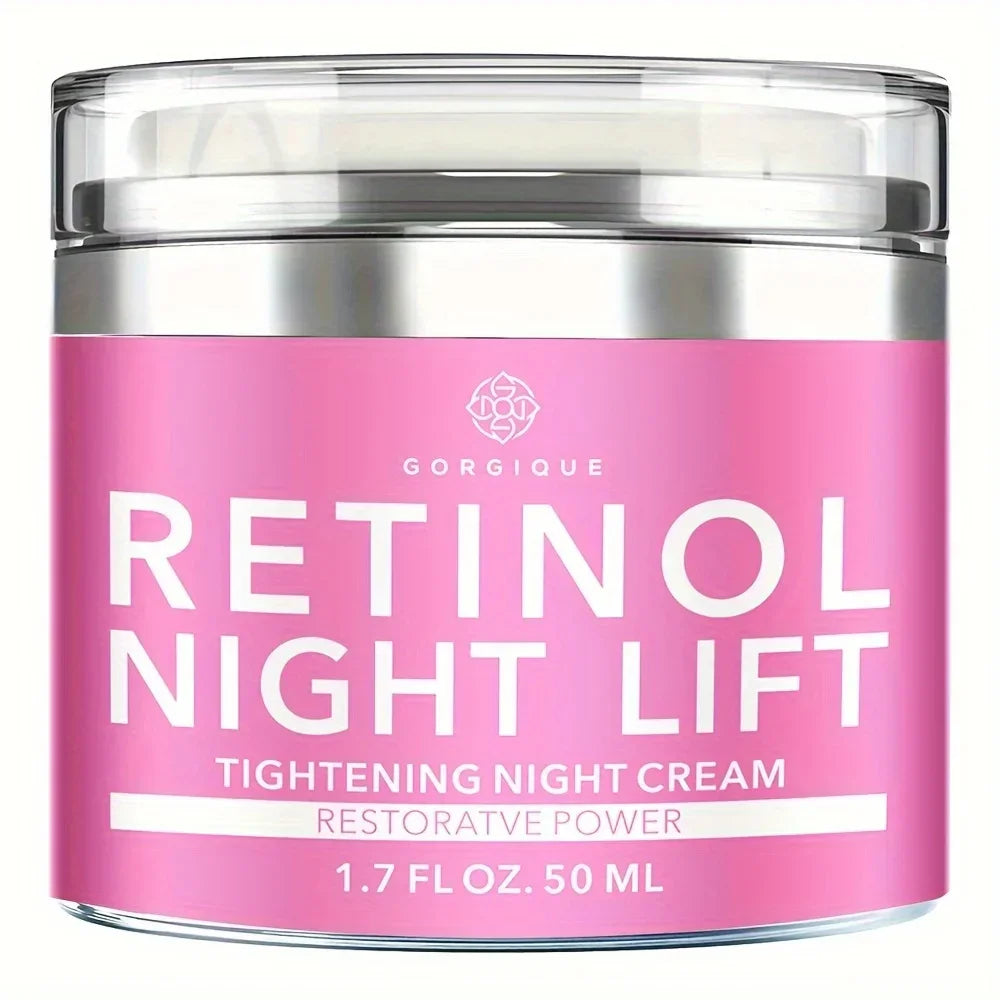 Retinol Night Lift Night Cream Anti-Wrinkle Facial Creams Power Tightening Face Cream Restores Skin Firmness Skin Care