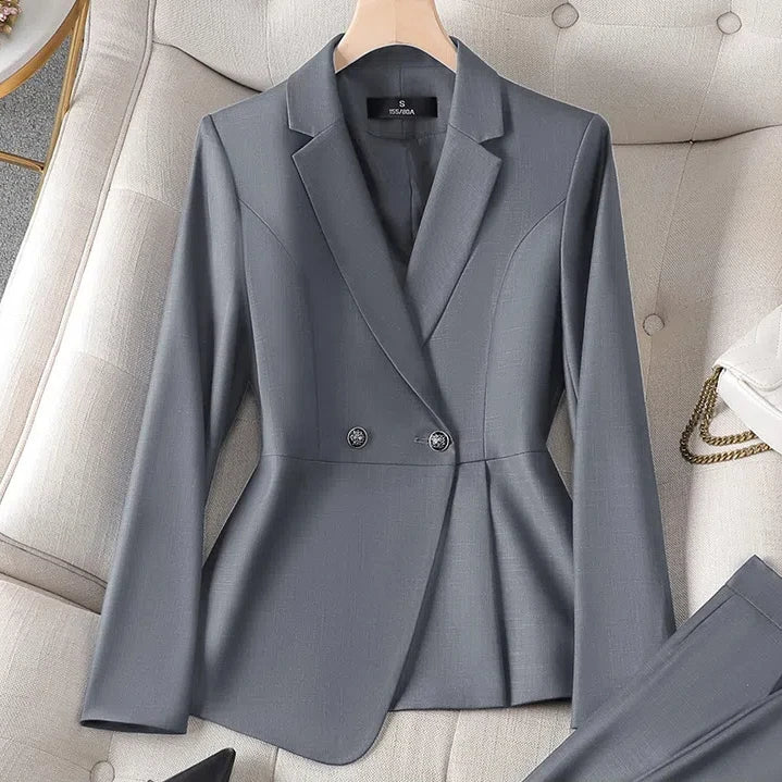 Luxury Ladies Blazer Jacket Women Temperament Design OL Sense Niche Fashion Career Formal Dress Interview Workwear Formal Suits