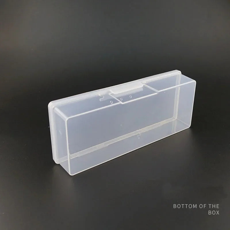 Pink/Transparent Plastic Storage Box Jewelry Display Boxes Portable Small Items Packaging Box Nail Art Equipment Organizers