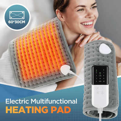 Electric Heating Pad for Back and Leg 9 Heat Levels Temperature Control Hot Compress Fast Heating Mat Pet Warming Mat Home Use