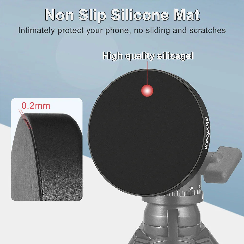 Magnetic Phone Holder for Magsafe to 1/4 3/8'' Screw Arri Hole Tripod Mount Adapter for iPhone 14 13 12 Serie with Magnetic Ring