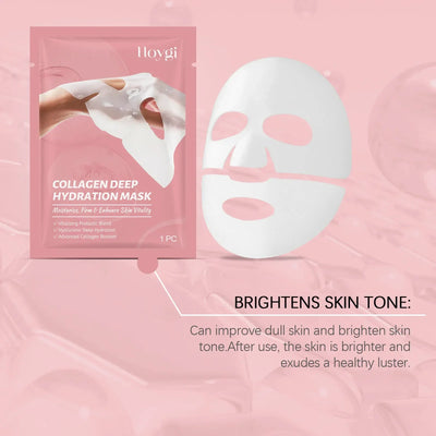 Collagen Face Mask Anti Aging Firming Moisturizing Refreshing Shrink Pore Brightening Overnight Mask Hyaluronic Acid Facial Mask
