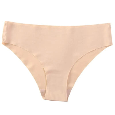 Seamless Thongs for Women No Show Thong V-waisted Stretch Breathable Sexy Panties Underwear 4 Pack