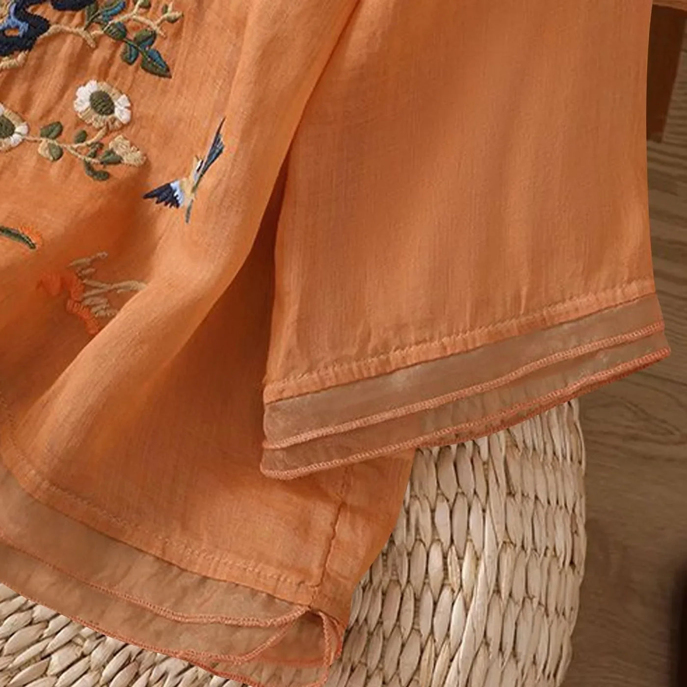 3/4 Sleeve Linen Tops For Women