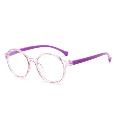 Blue Light Blocking Glasses for Kids Computer Glasses Silicone Frame Clear Lens Girl Boy Video Gaming Children Safety Eyewear