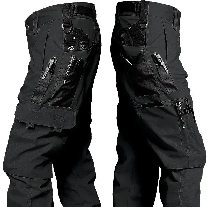 New Men Tactical Trousers Cargo Multi-Pocket Pants Outdoor Construction Work Wear Fishing Hiking Trekking Casual Pants Durable