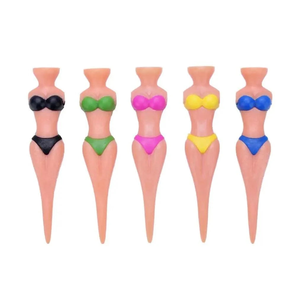 5 Pcs/Lot Women Ball Holder Lady Model Outdoor Golf Tees Golf Training Golf  Accessories Clubs Tee