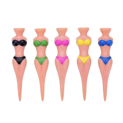 5 Pcs/Lot Women Ball Holder Lady Model Outdoor Golf Tees Golf Training Golf  Accessories Clubs Tee