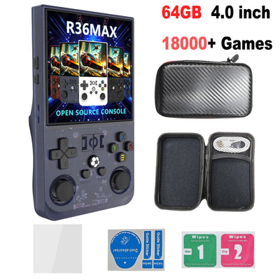 Video Gaming Console R36MAX Retro Handheld 18000+ HD Games offers IPS Screen Game Console Portable Consoles Emulators Devices