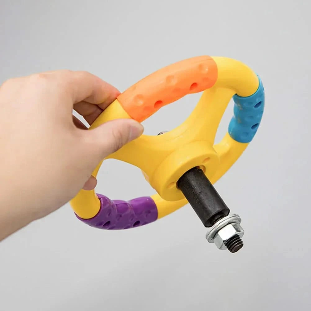 Durable Kids Toy Car Steering Wheel For Bumper Car Multicolor Universal With Screws Plastic Handle Gift Vocal Toys Electronic