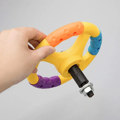 Durable Kids Toy Car Steering Wheel For Bumper Car Multicolor Universal With Screws Plastic Handle Gift Vocal Toys Electronic