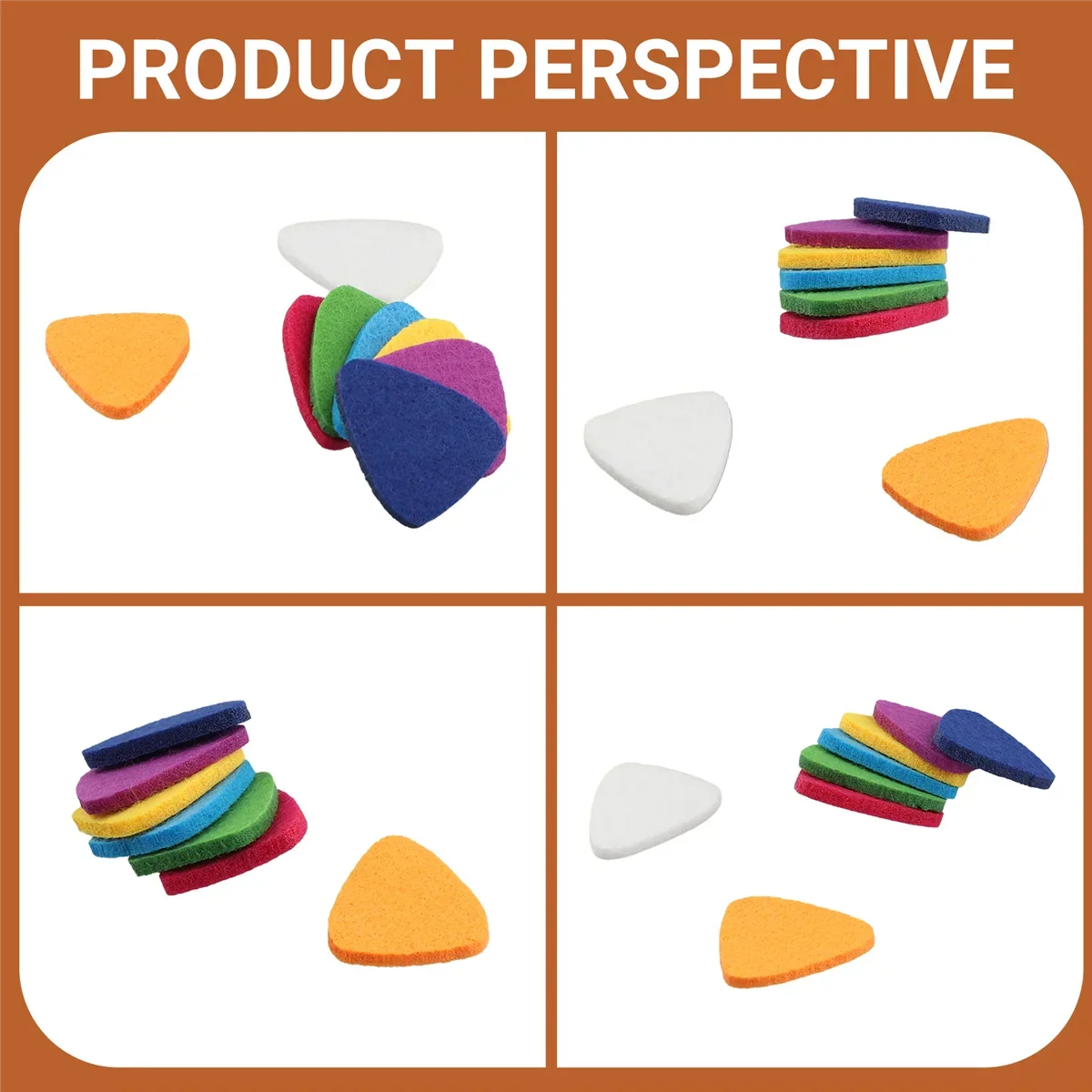 Ukulele Picks Felt Picks/Plectrums For Ukulele And Guitar,8 Pieces Guitar Picks,Multi-Color