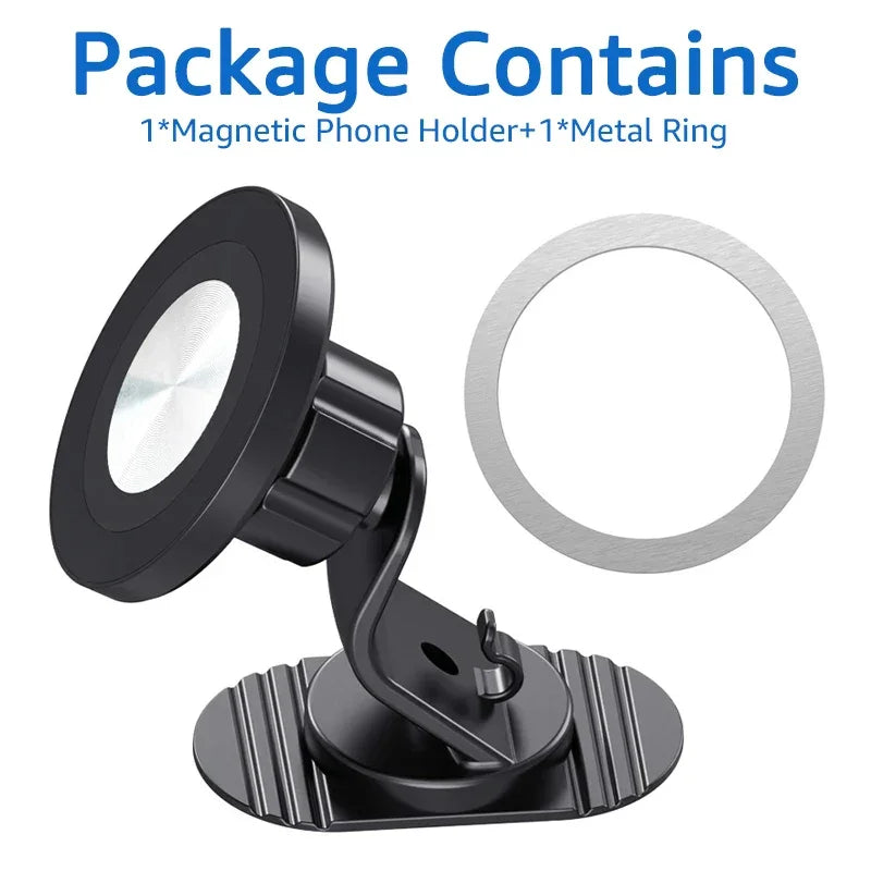 Magnetic Car Cellphone Mount Compatible with MagSafe Universal Magnet Car Dashboard Phone Holder for iPhone 15 Xiaomi Huawei