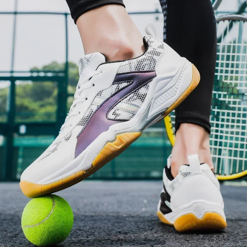 2025 Women Men Pickleball Shoes Court Tennis Sport Badminton Shoes Women Gym Walking Sneakers Mesh Breathable Man Tennis Shoes