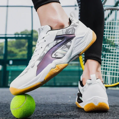 2025 Women Men Pickleball Shoes Court Tennis Sport Badminton Shoes Women Gym Walking Sneakers Mesh Breathable Man Tennis Shoes