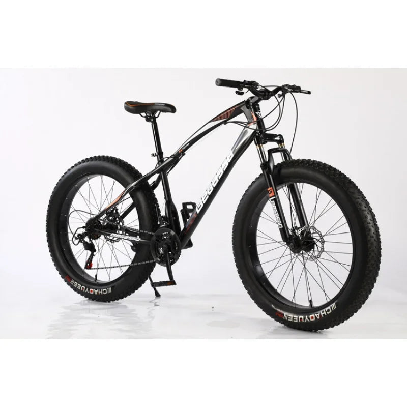 26Inch Snow Bike with Variable Speed4.0Thick Wide Tires Outdoor Beach Bike Mountain Bike Bicycle