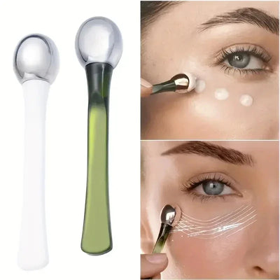 1pc Eye Roller Massage Stick Eye Cream Applicator Cosmetic Spatula Anti Wrinkle Facial Spoon Gold Alloy Face Thin Skin Care Tool