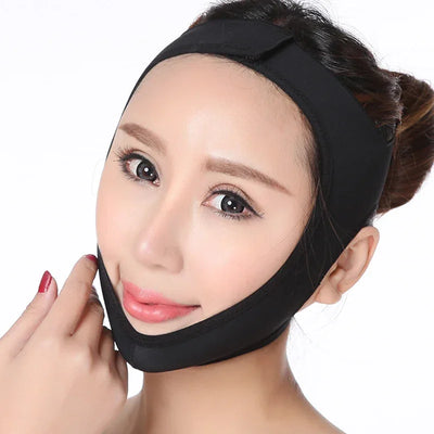 Elastic Face Slimming Bandage V Line Face Shaper Women Chin Cheek Lift Up Belt Facial Massager Strap Face Beauty Skin Care Tools