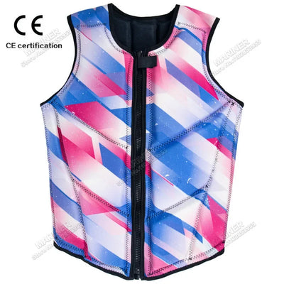 Wakesurf Comp Vest CE Approved Neoprene Life Jacket Wake Surfing Impact Vest surf But Great for All Other Watersports Activities