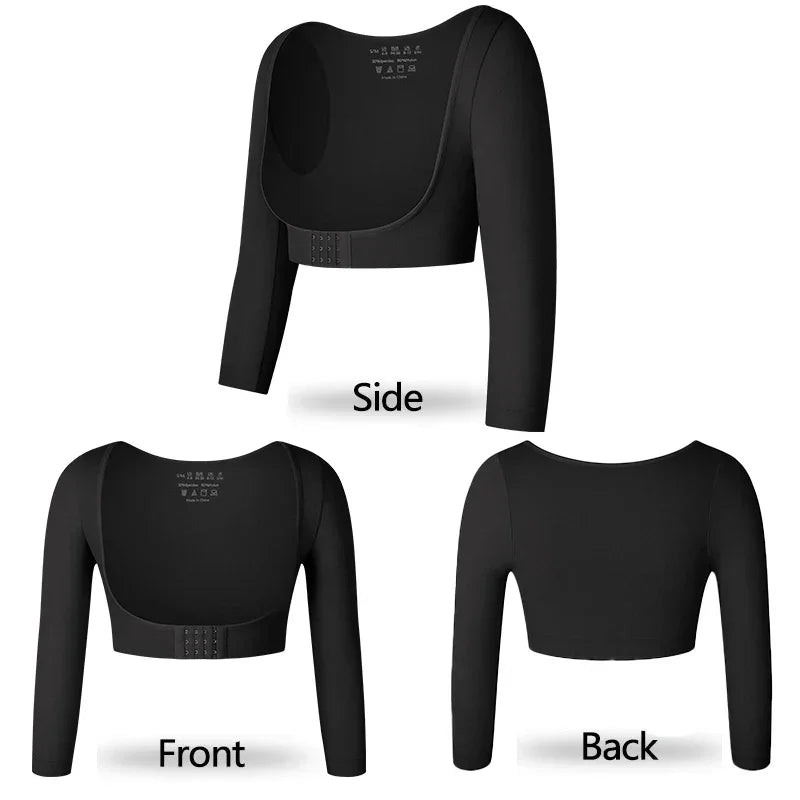 Upper Arm Shaper Post Surgical Slimmer Compression Sleeves Posture Corrector Tops