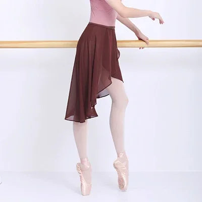 Dance Skirts For Women Chiffon Ballet Skirts Tulle Skirt Black Swimwear Cover Up  Dance Costumes Girls Adult Training Skirts