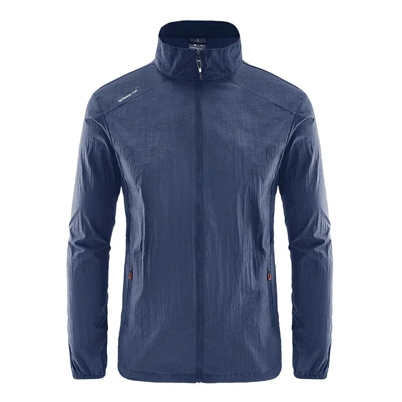 Summer Jackets Men Windbreaker Coats Male Sunscreen Clothing Traveling Camping Jacket Ultrathin Cycling Fishing Tops Hiking Wear
