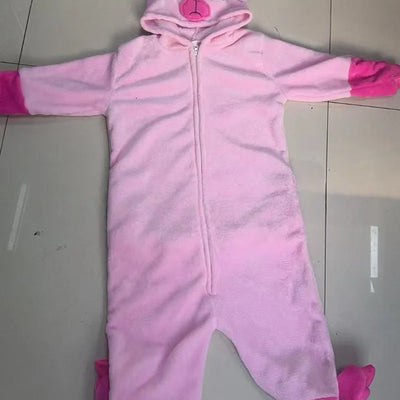 Cute Animal Pajamas for Men Women Winter Flannel Hooded Pajamas Crocodile Capybara Giraffe Cow