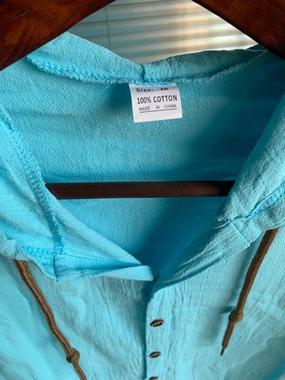 Men's Linen Shirt Solid Streetwear