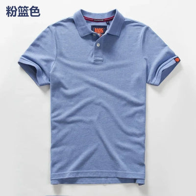 Summer Mens Polo homom shirts Cotton Shirts Short Sleeve Letter Embroidered Emblem Simple Shirt for Male golf clothing t-shirts