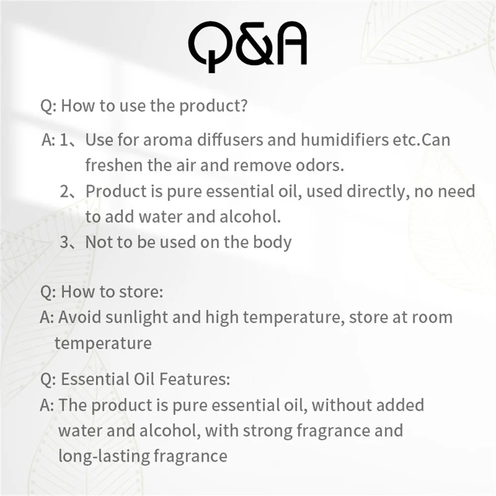 Essential oils 500ml for aromatic diffuser perfume oil air freshener smell home fragrance device hotel scent