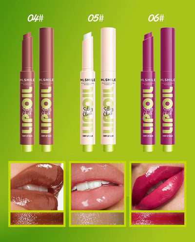 MLSMILE multi-color Silky Click Lip Care Hydrating Lip Gloss with Radiant Mirror HIGH-Shine, Effortless Press Long-Lasting SEXY