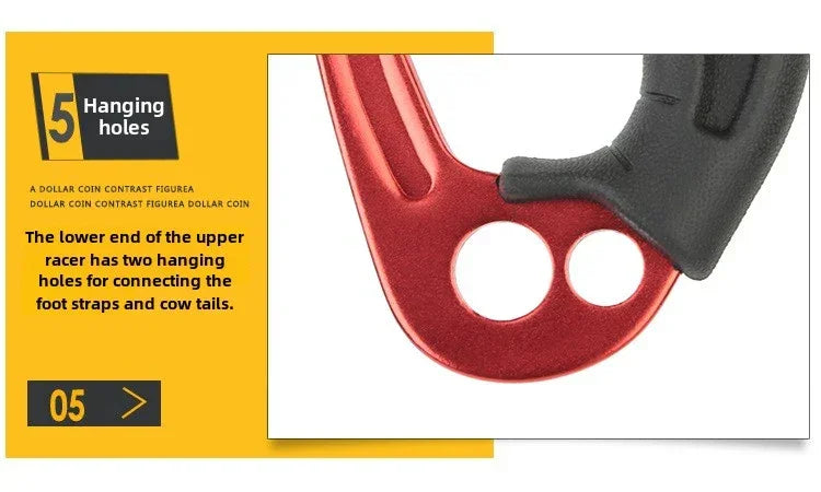 Climbing Hand Ascender;Outdoor Mountaineering Ascender,right hand ascender,rope climber,outdoor mountaineering adventure climber