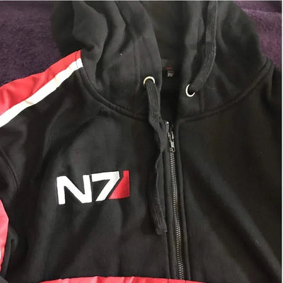 Mass Effect Hoodie Zip Up Hooded Sweatshirt Women Men