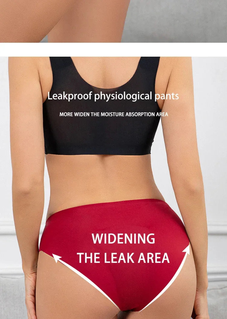 Menstrual Panties Women Underwear intimatePantsHighWaist Absorvent PadSeamless Super Absorbent Abundant  Flow BriefWithLeakProof