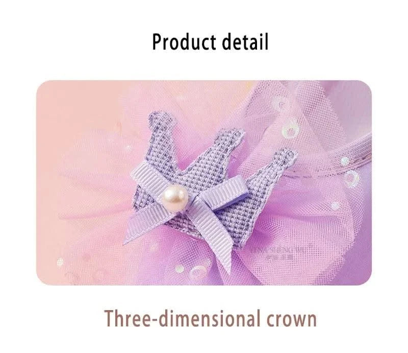 Ballet Dance Shoes for Children's Ballet Latin Dance Soft Sole Slippers Children Dance Practise Ballerina Crown Training Shoes