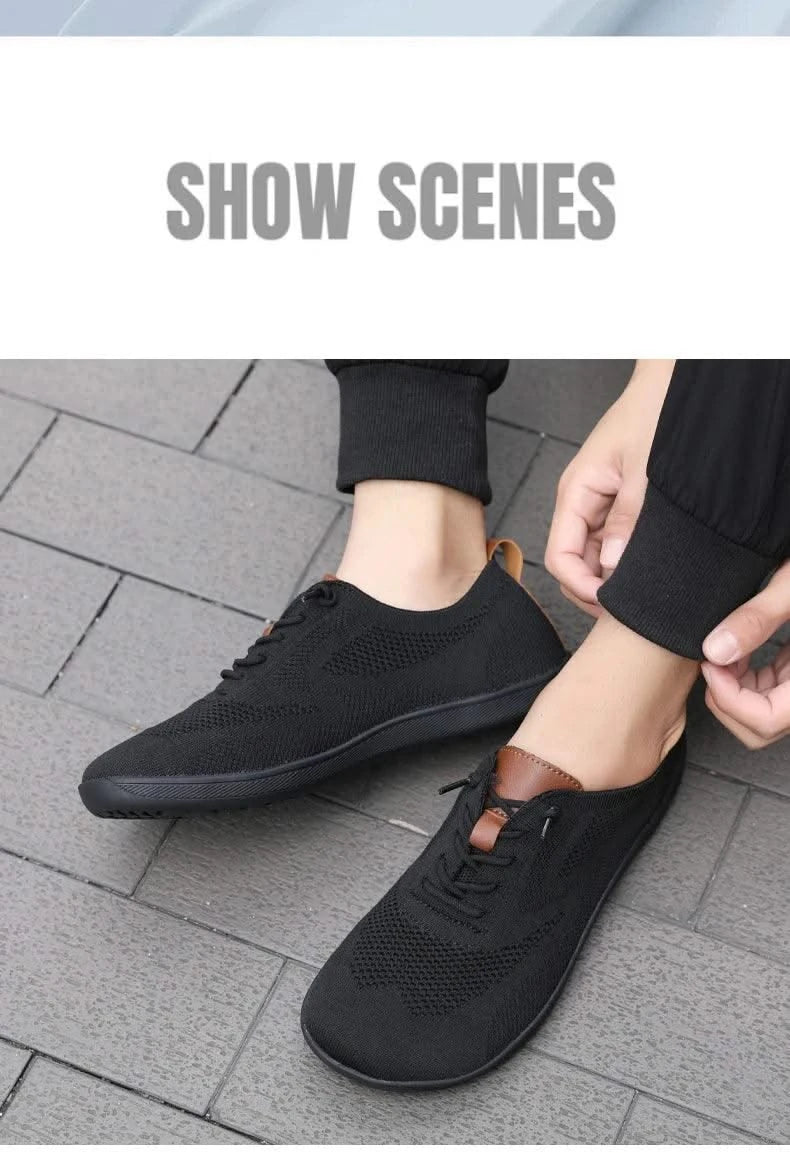 Wide Toe Barefoot Shoes Mens Womens Minimalist Walking Sneakers Shoes | Zero Drop Sole | Breathable Mesh Cross Training Shoes