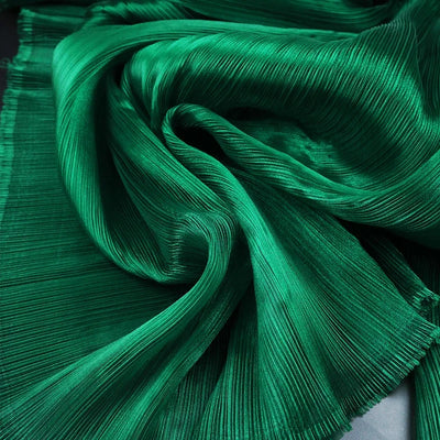 Bright Wrinkled Texture Organza Fabric for Wedding Decoration Background Yarn Floral Design Plastic Fabrics Cloth Diy Sewing