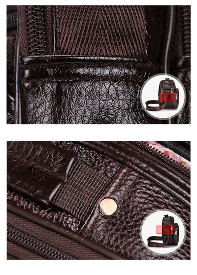 Men's Messenger Bags Hot PU Handbag Multi-functional Travel Casual Small Bags Outdoor Hiking Cycling Sport Cigarette Satchel