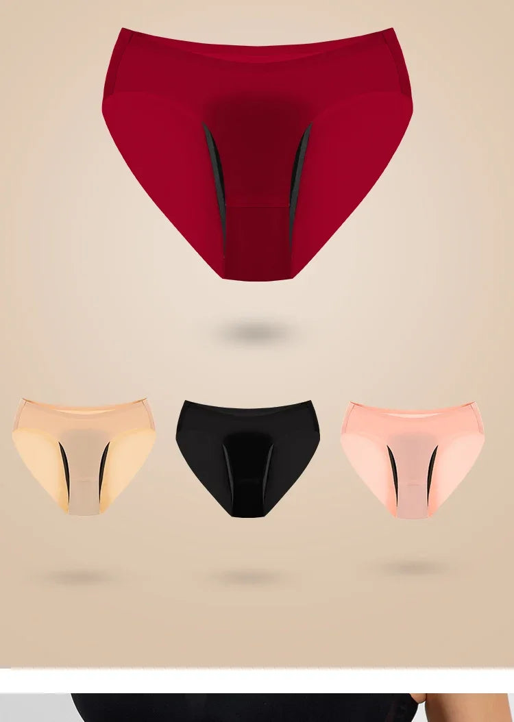 Menstrual Panties Women Underwear intimatePantsHighWaist Absorvent PadSeamless Super Absorbent Abundant  Flow BriefWithLeakProof