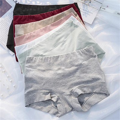 New Women Panties Cotton Seamless Sports Boxers Underwear Female Solid Color Briefs Cozy Lingerie Intimate Underpants M-XXL