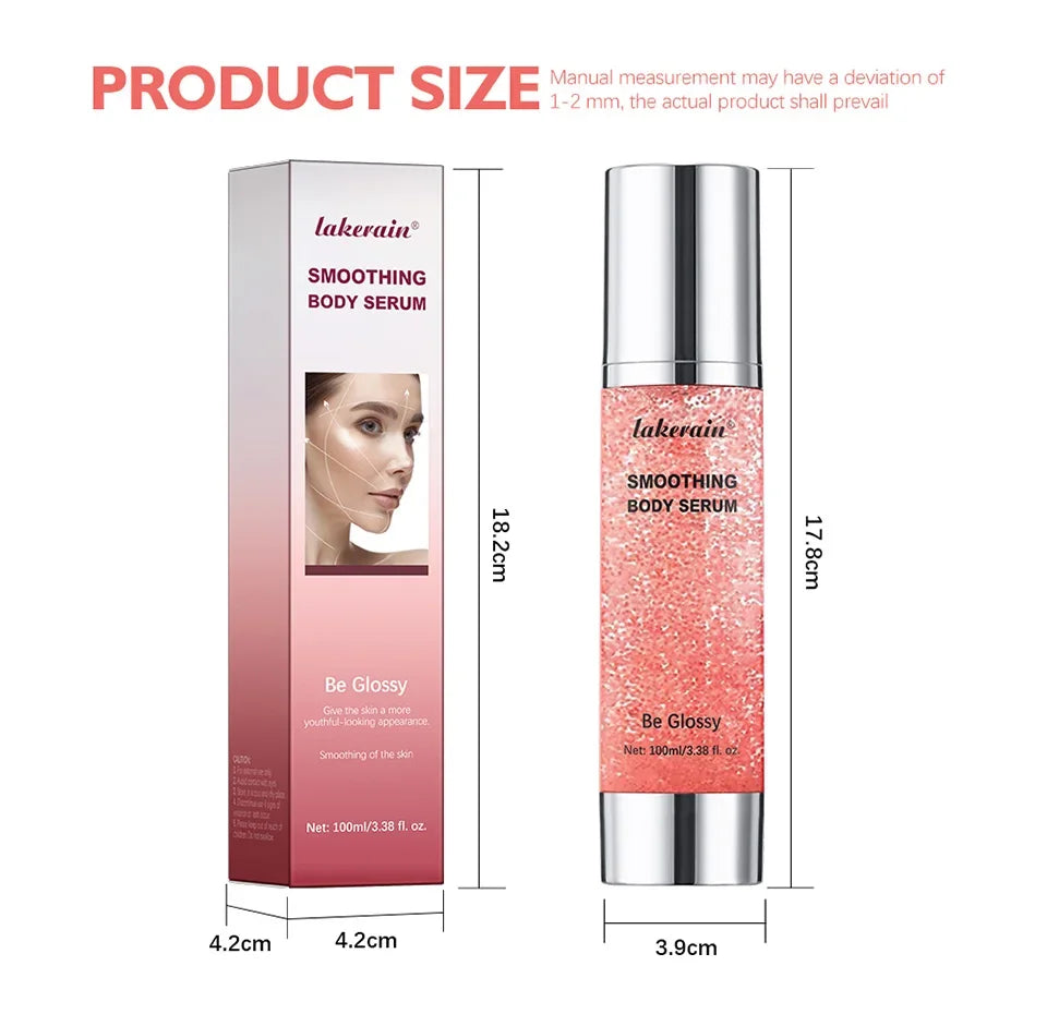 Smoothing Body Serum Face Serum Moisturizing brightning Vitamin E Hyaluronic Acid Facial Serum Shrink Pores BGlossy Body Serum
