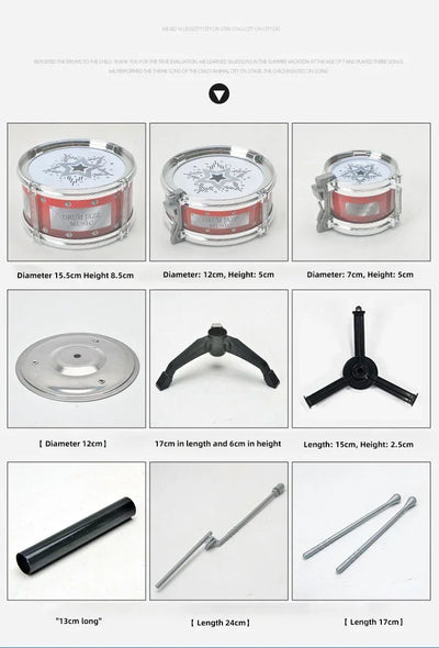 Drums, jazz drums, music enlightenment for children and babies, toys, imitation Musical Instruments, beginners practicing Musica