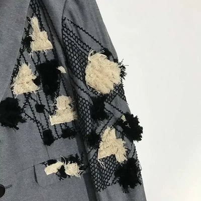 PFHQ Autumn Texture Design Niche Men's Blazers Streetwear Outdoor Patchwork Sports Baggy High Quality Delicacy Suit Coat 21Z1391