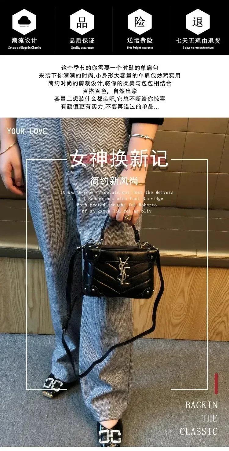 Popular and elegant women’s crossbody bag handbags messenger in premium leather by designer