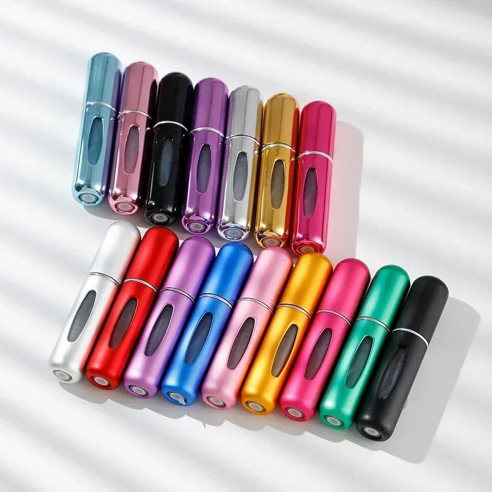 Luxury travel mini perfume bottle charging base direct sample aluminum alloy material