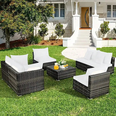 Outdoor Tropical Print Sofa Cushion Covers - Non-Slip Furniture Protectors, Replacement for Individual Seat Cushions