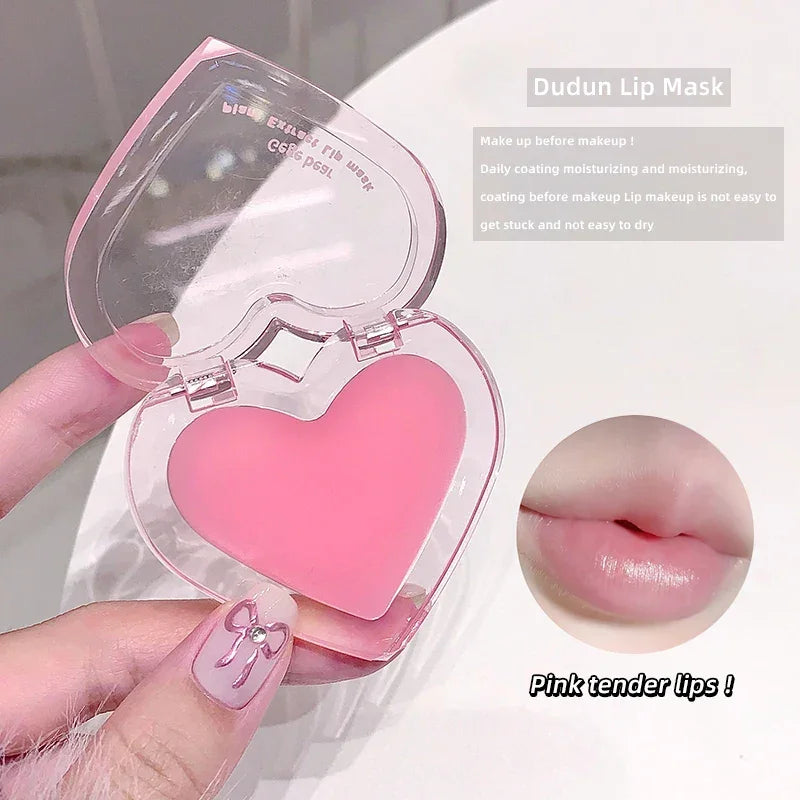 2pcs lip oil+lip mask beauty makeup moisturizing lip care set is suitable for all skin types of moisturizing transparent lipstic